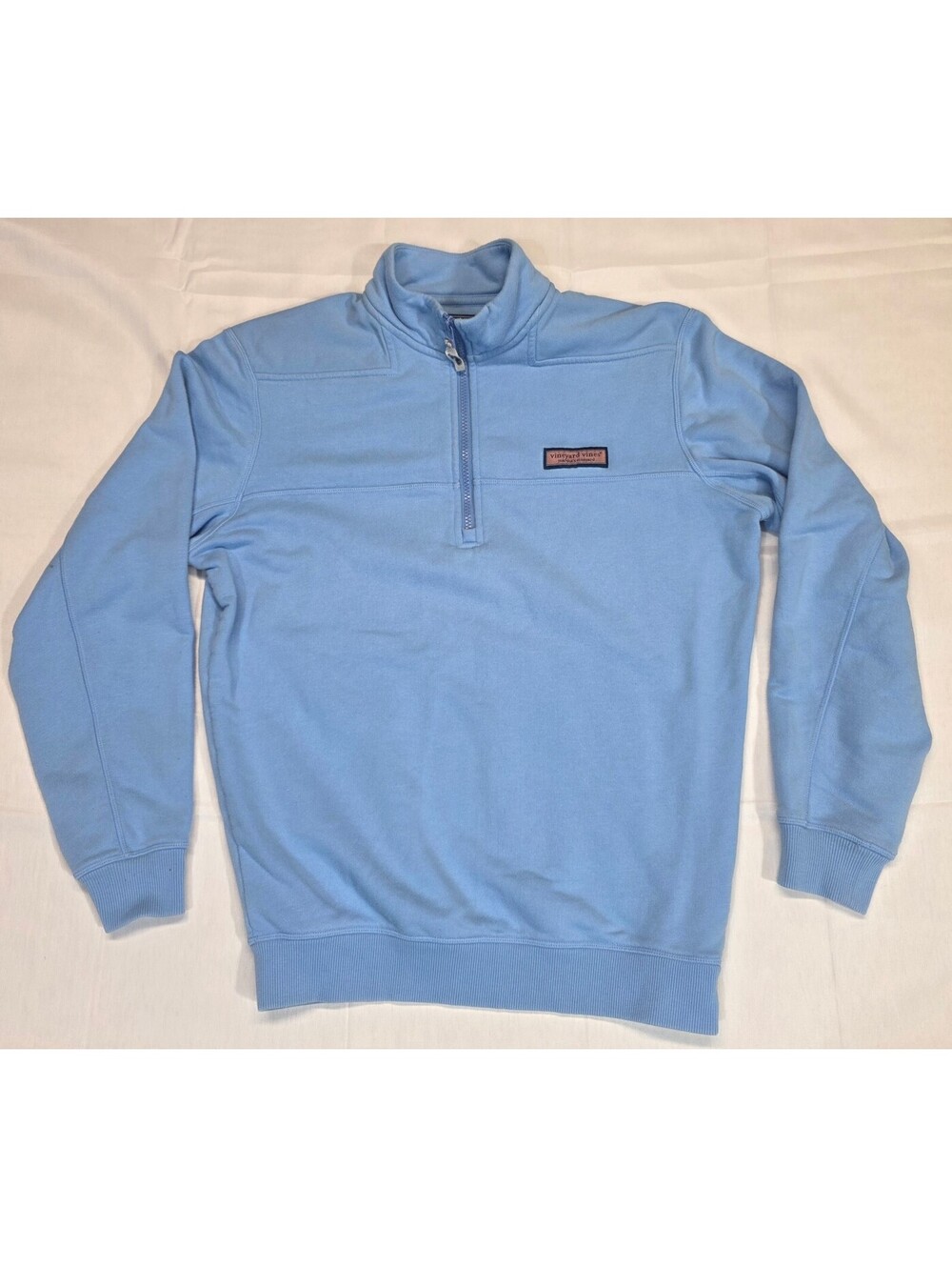 Vineyard Vines Men's Light Blue 1/4 Zip Pullover Sweatshirt XS